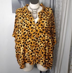 Lularoe leopard print blouse
